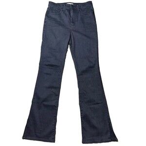 Madewell Roadtripper Skinny Flare Jeans Womens Size 28 Faded Black Stretch Denim